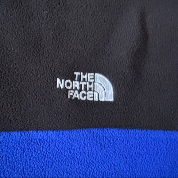 The North Face Men’s XL Fleece Pullover Jacket Blue Black Winter Warm - Picture 3 of 8